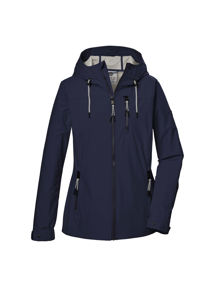 GS 74 WMN SFTSHLL JCKT in Blau3044