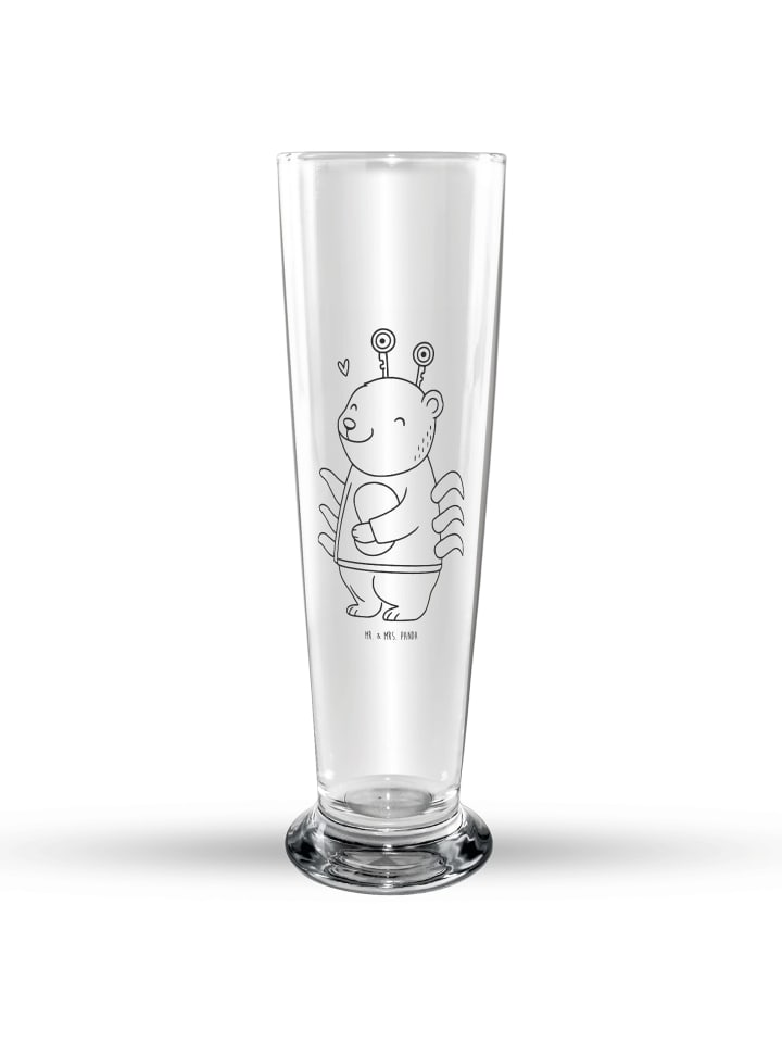 Bierglas Krebs Astrologie ohne Spruch in Transparent