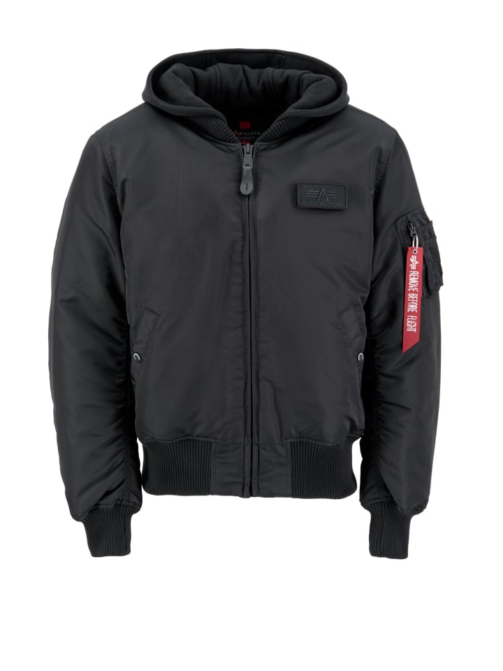Bomberjacke in schwarz