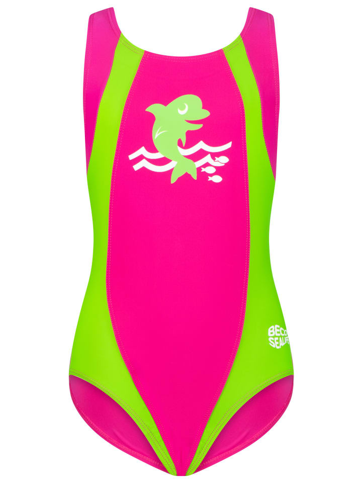 Badeanzug BECO-SEALIFE® in pink grün