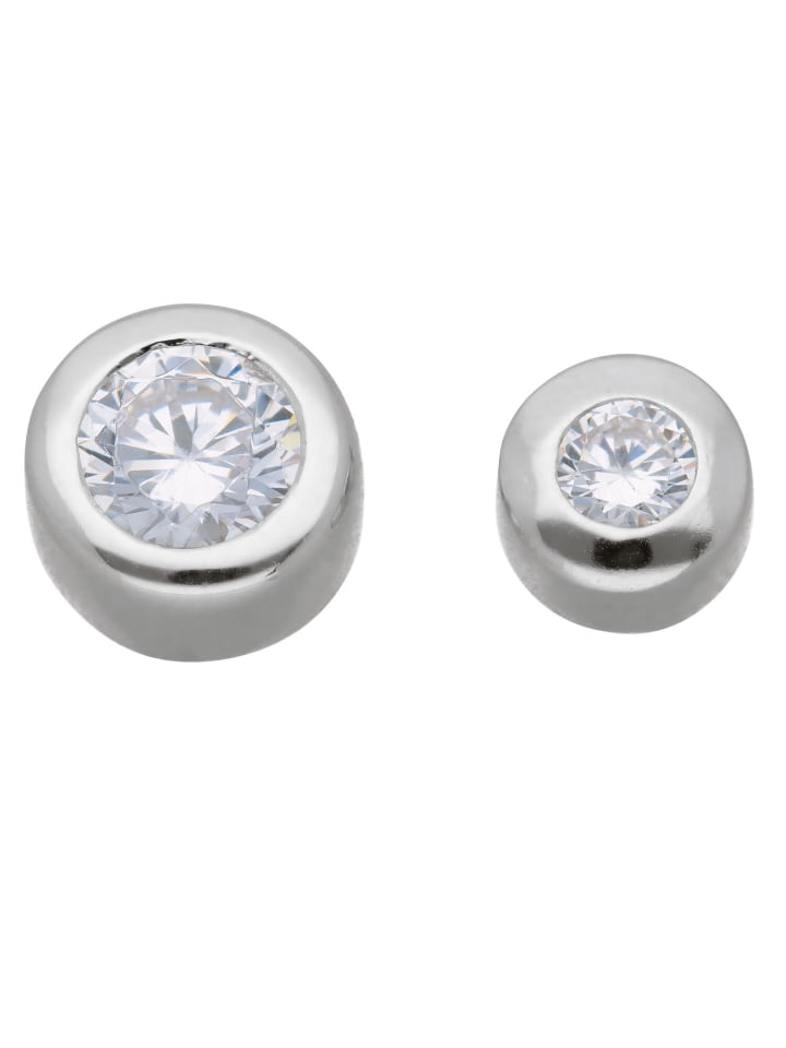 925 Silber Anhänger mit Zirkonia in silber