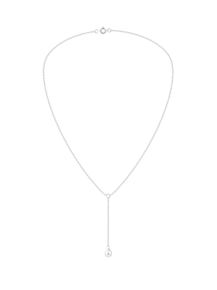 Kette Y-Design PERLE in 925 Sterling Silber in silber
