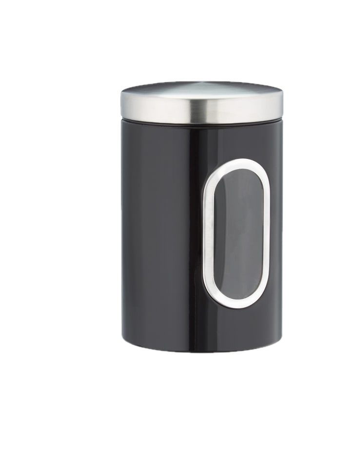 10x Vorratsdose in Schwarz - 1,4 l