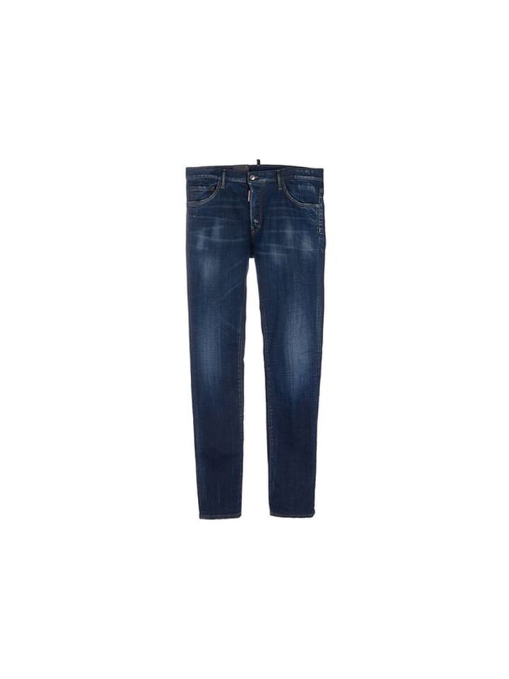 Blau Baumwolle Skinny Jeans