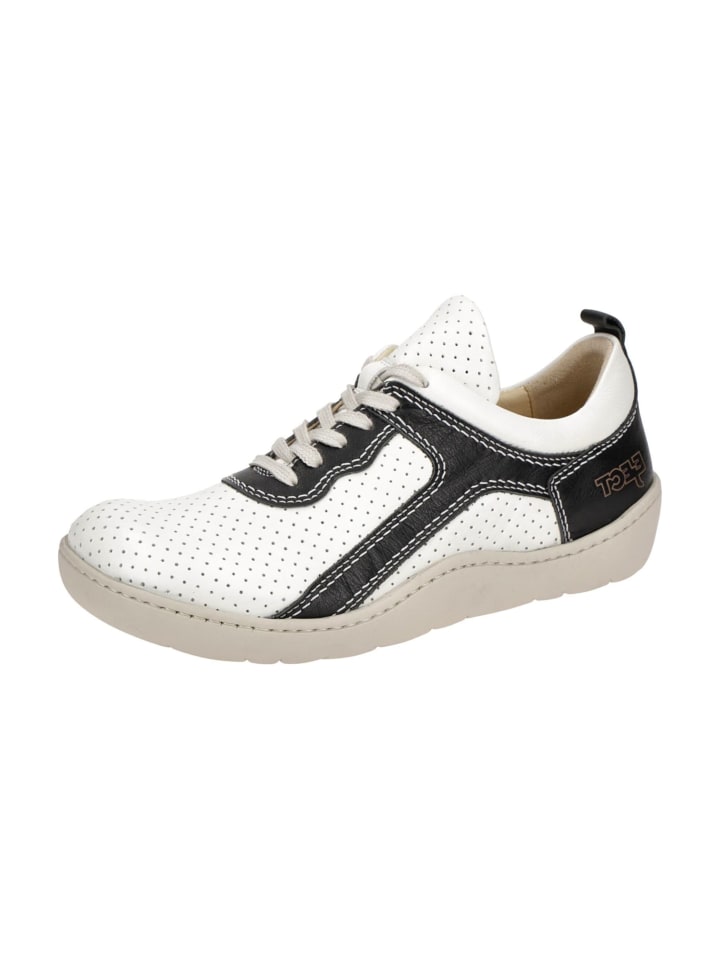 Komfort Schnürschuhe in Weiß