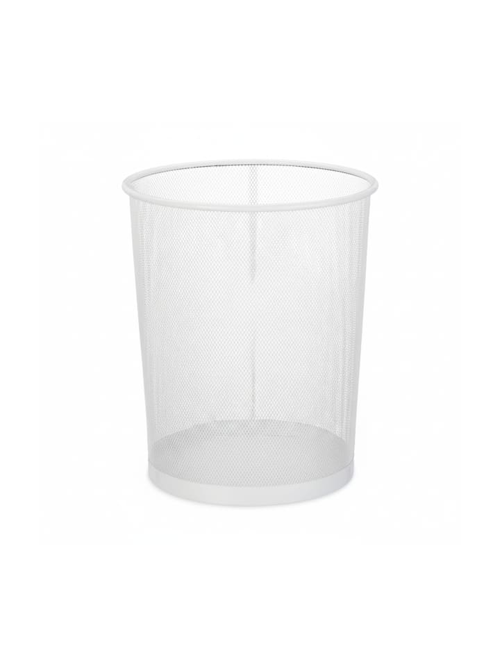 16x Papierkorb in Weiß
