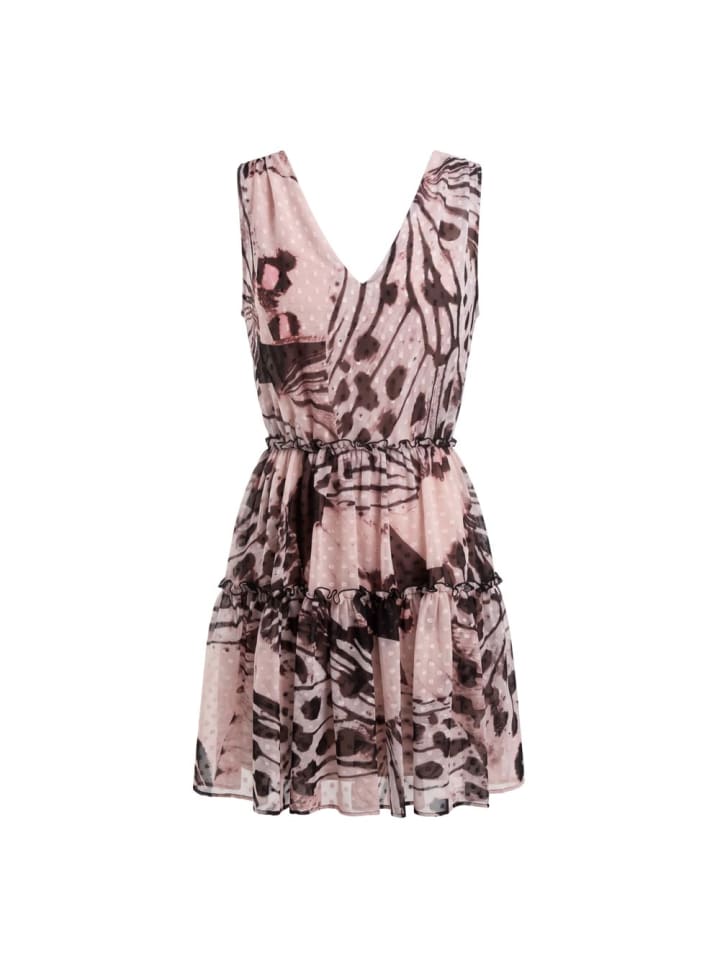 Pink Polyester Damen Kleid