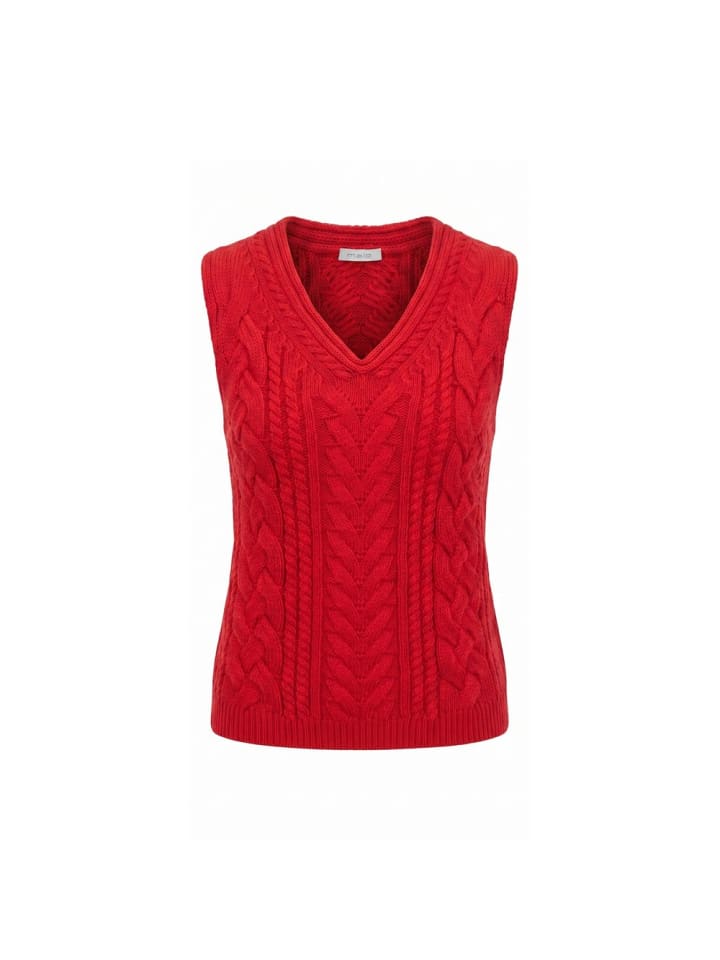 Rot Baumwolle Damen Pullover