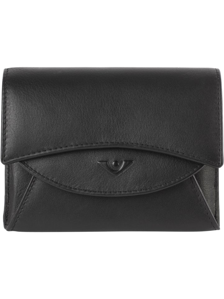 Soft Klara Geldbörse Leder 13 cm schwarz