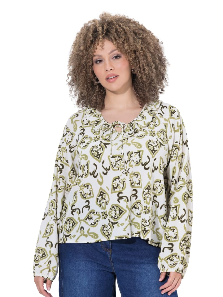 Bluse in popcorn