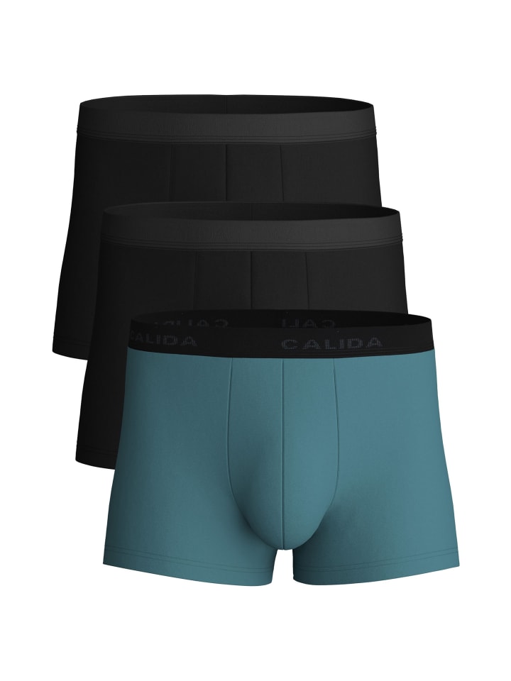 Boxershort 3er Pack in Petrol