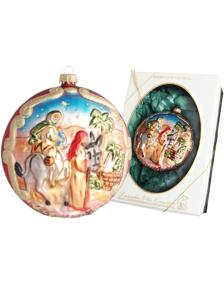 Baumschmuck-Glasornament in Bunt