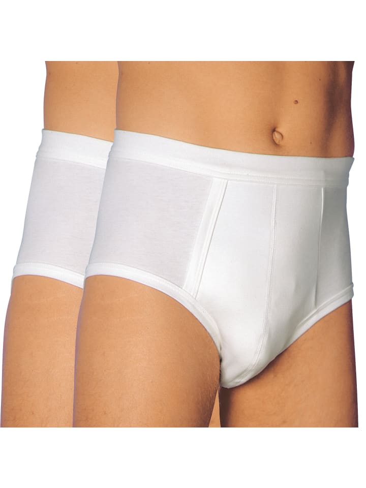 Herren Hygiene-Slip 2er-Pack in weiß