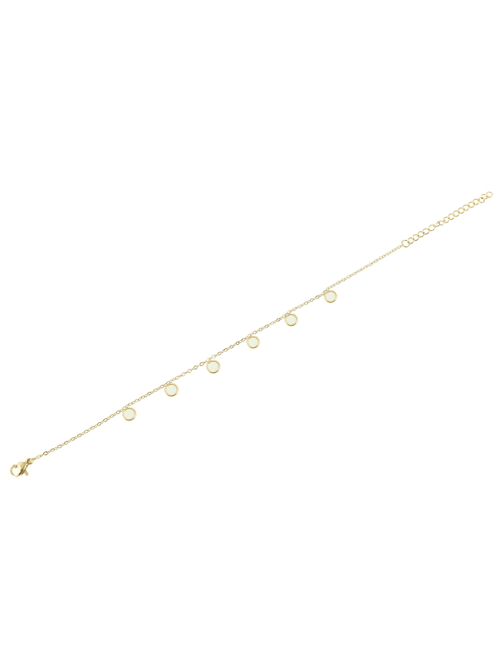 Damen Fußkettchen – aus Edelstahl in gold