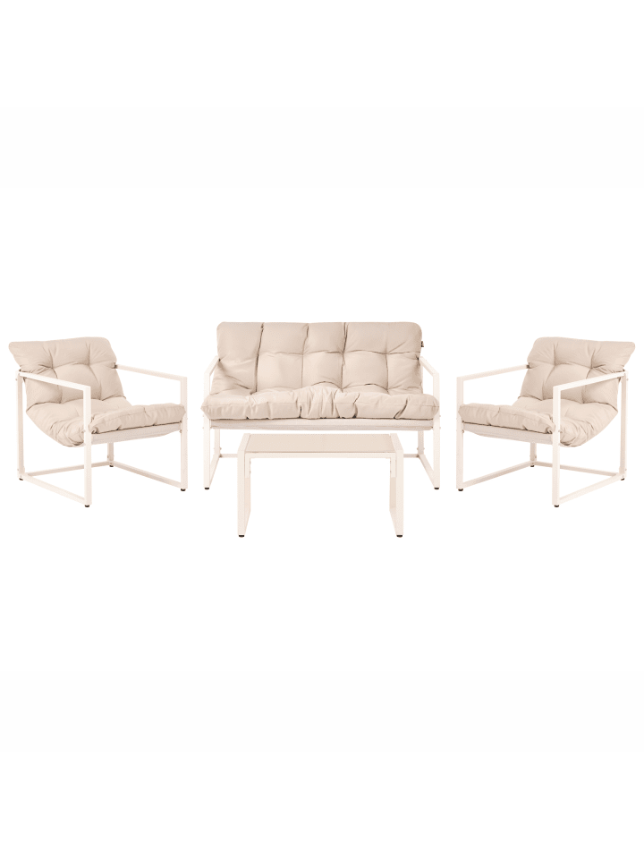 4-tlg Sitzgruppe GARDA in Beige