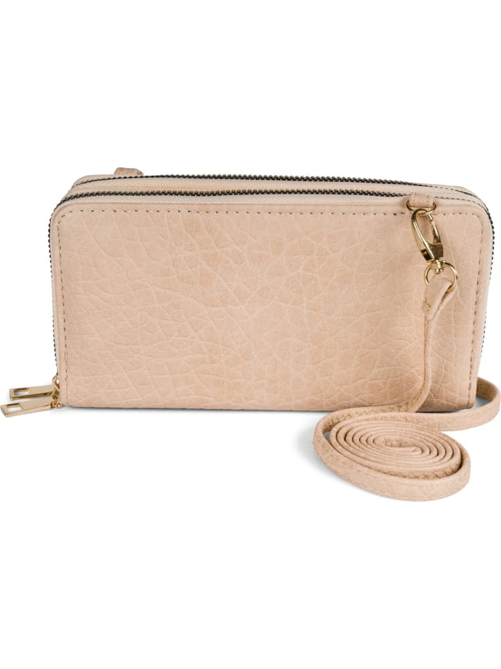 Umhängetasche - Geldbörse in Beige