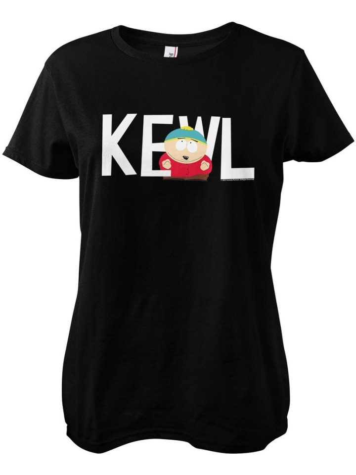 Shirt "Kewl Girly Tee" in Schwarz