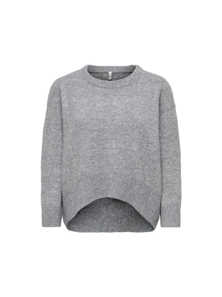 Pullover in Medium Grey Melange