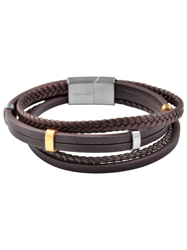 Unisex Armband – Lederarmband aus Leder 19 cm in braun