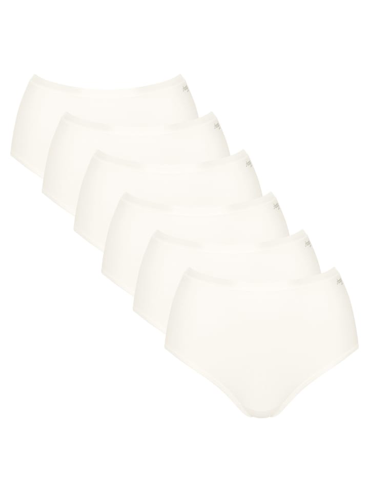 Slip 6er Pack in Weiß