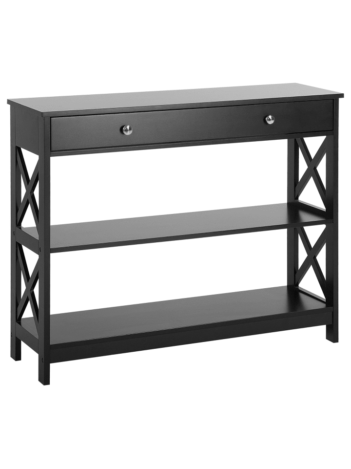 Konsolentisch MONTGOMERY in Schwarz - (W) 100 x (H) 80 x (L) 30 cm