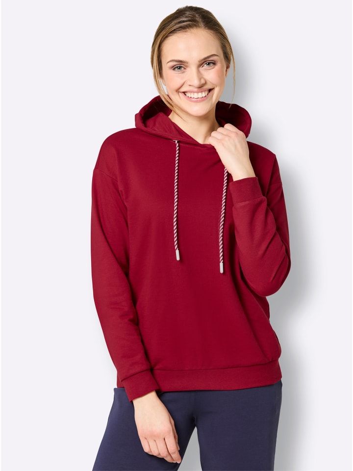 Shirt in kirsche-weiß