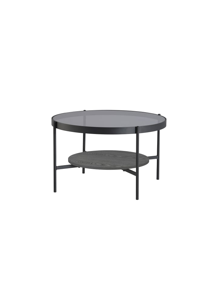 Couchtisch Ohio in schwarz - D 73,5, H 42,5 cm