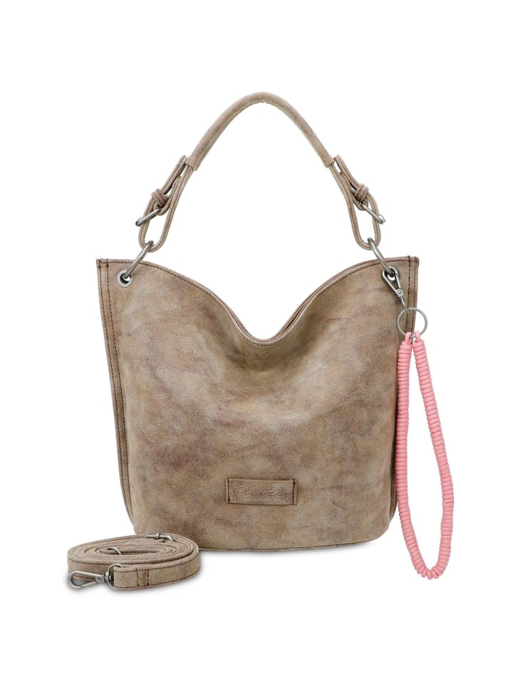 Fritzi31N Vintage Schultertasche 26 cm old wood