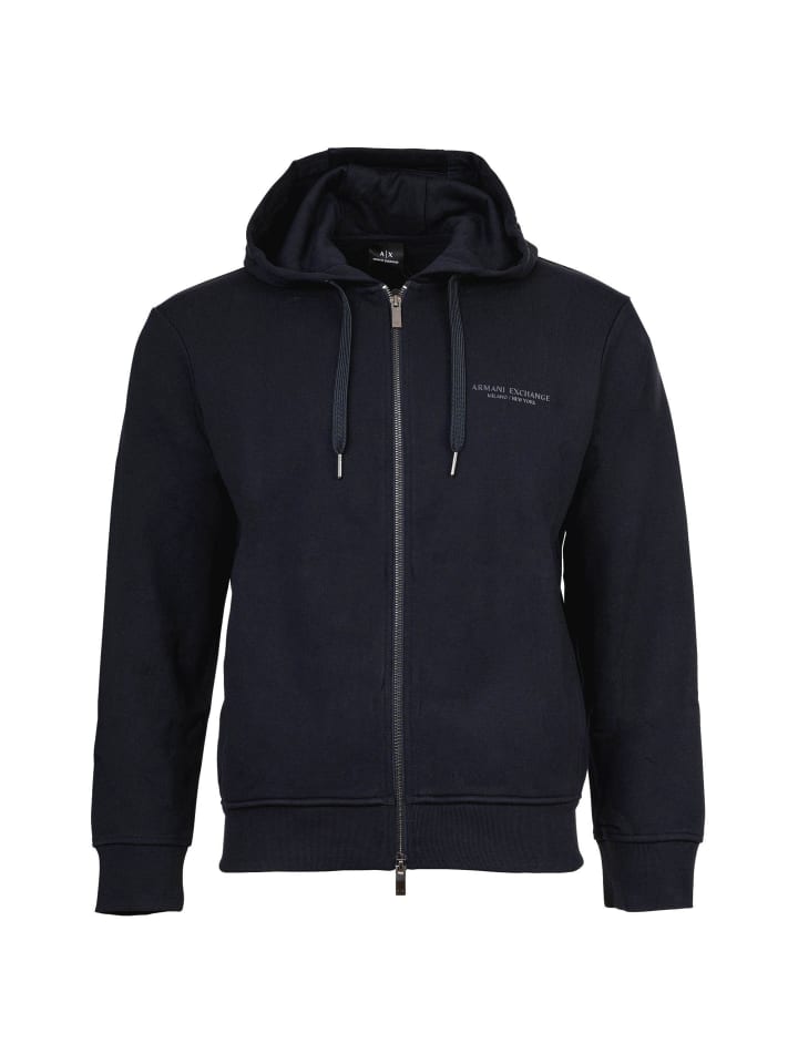 Sweatjacke in Marine