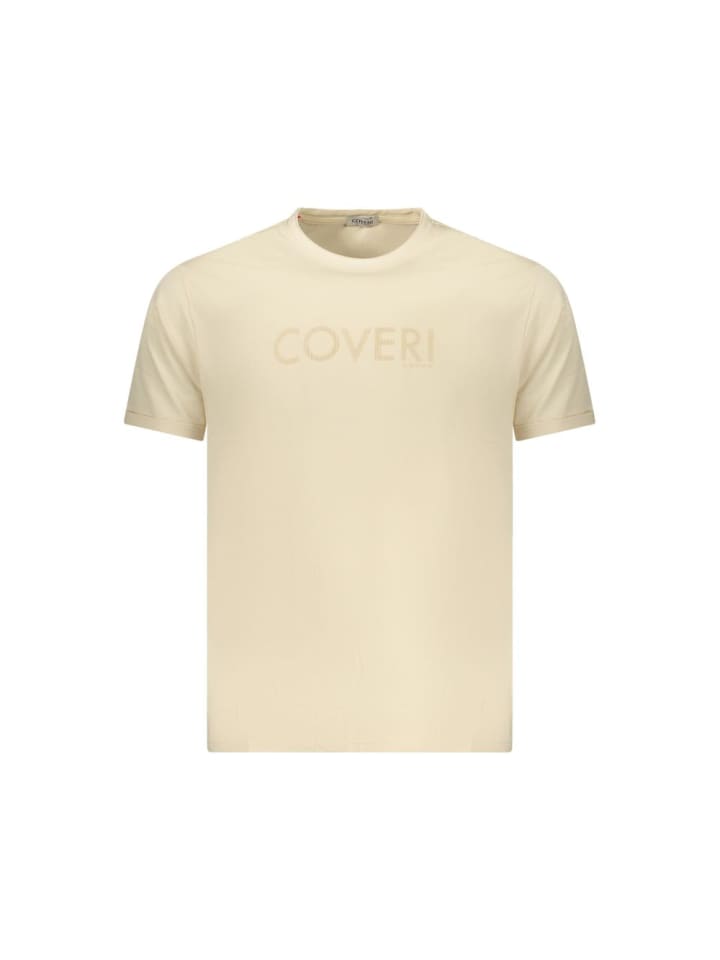 Beige Baumwolle Herren T-Shirt