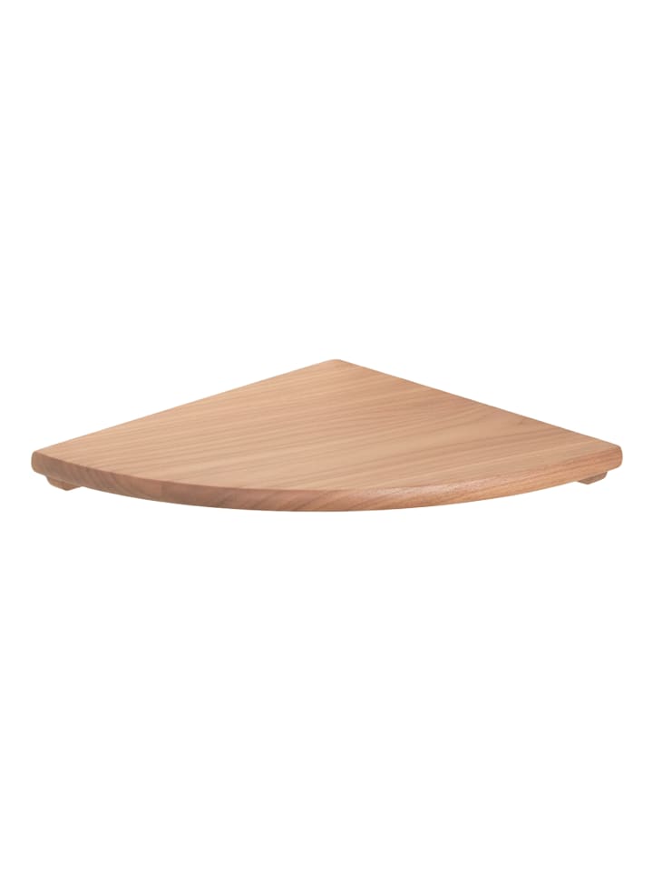 Eckregal in Natur - (B)35 x (H)3 x (T)35 cm