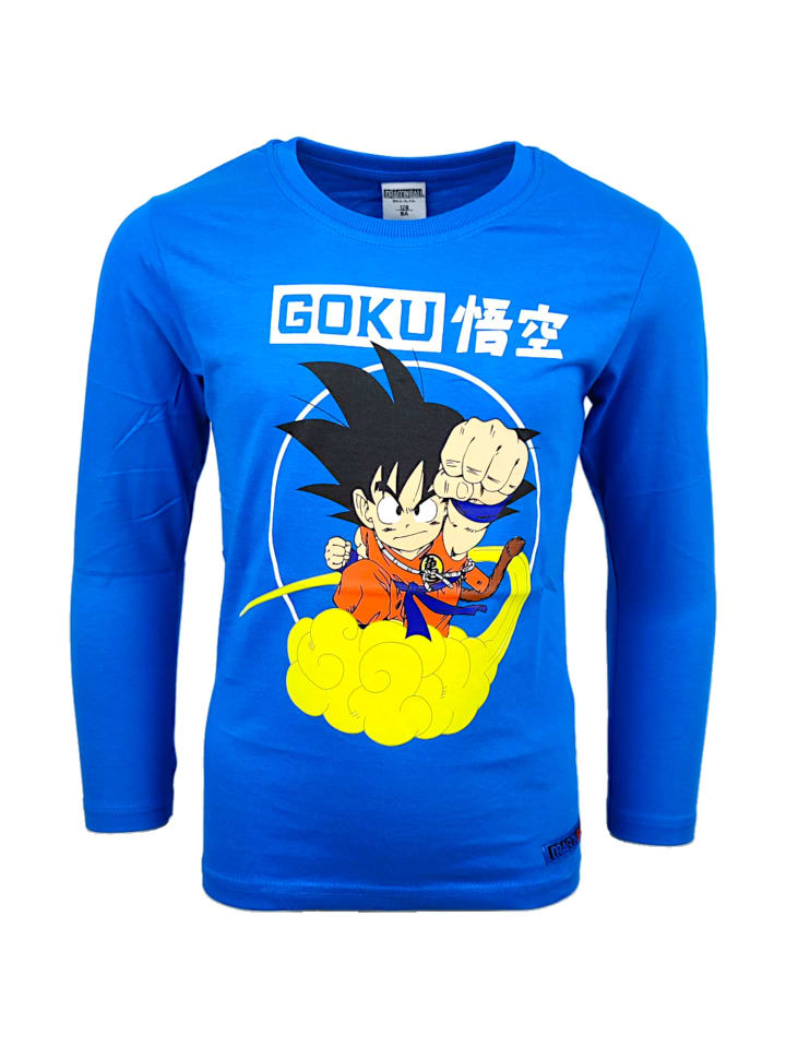 Langarmshirt Dragon Ball Son Goku in Blau