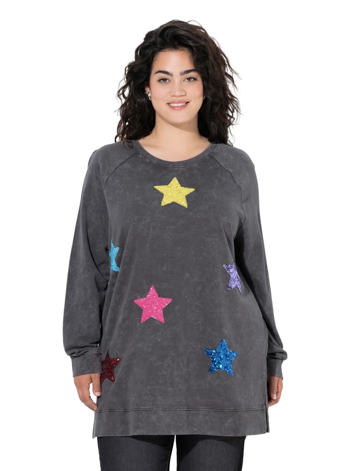 Sweatshirt in anthrazit