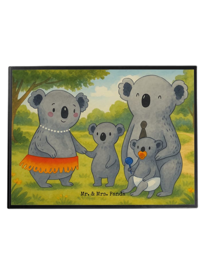 Tischpad Koala Familie Design ohne Spruch in Weiß