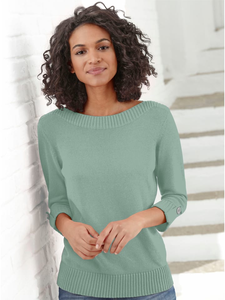 Pullover in kalkmint