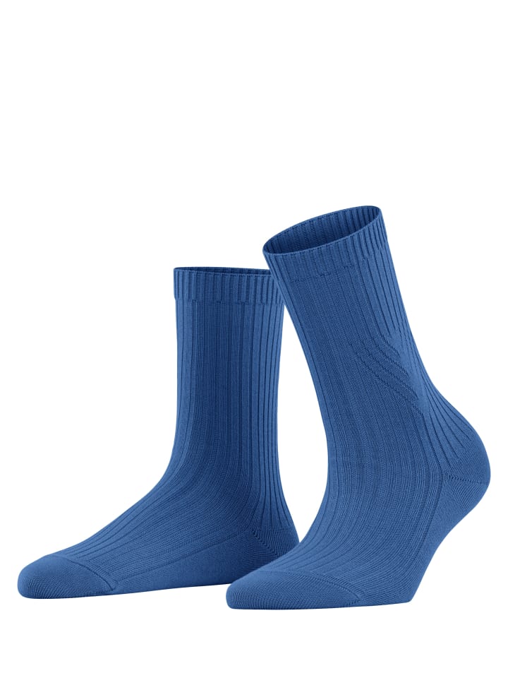Socken Cross Knit in Bright sky