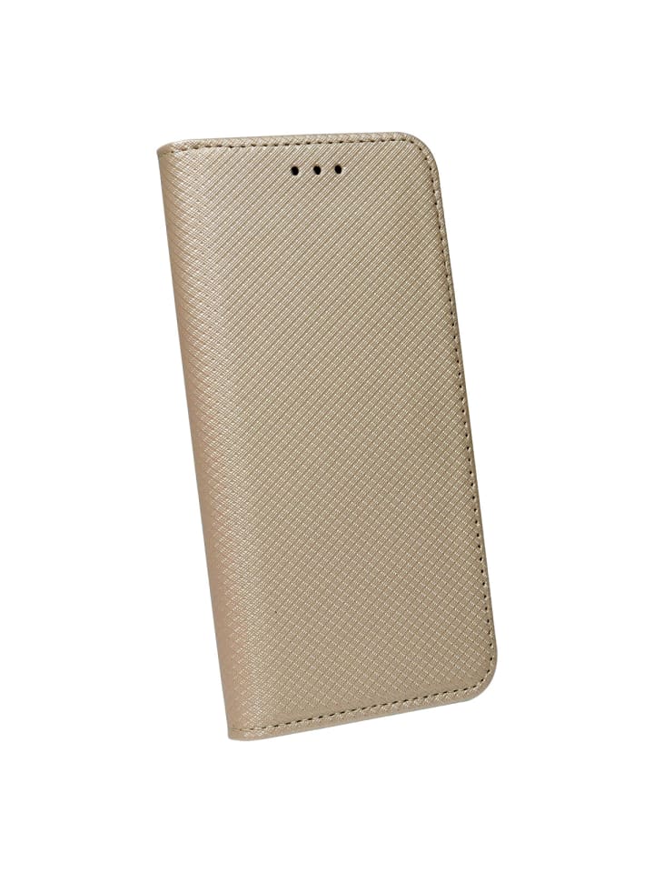 Smart Magnet Tasche Hülle Flip Cover kompatibel mit iPhone 16 Pro Max Gold in Gold