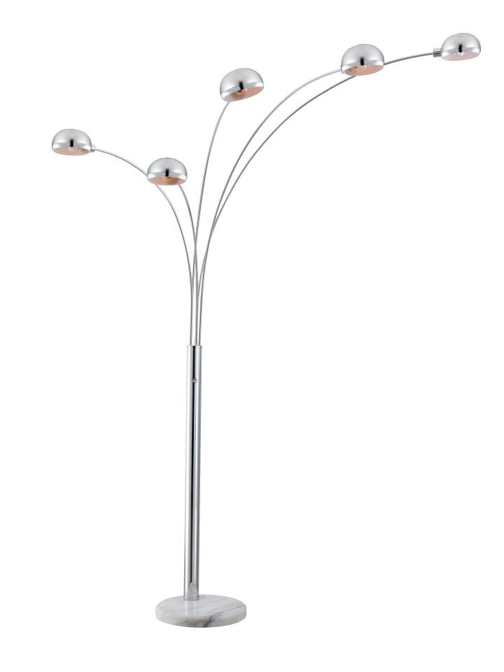 Stehleuchte "SEYMOUR" in silver