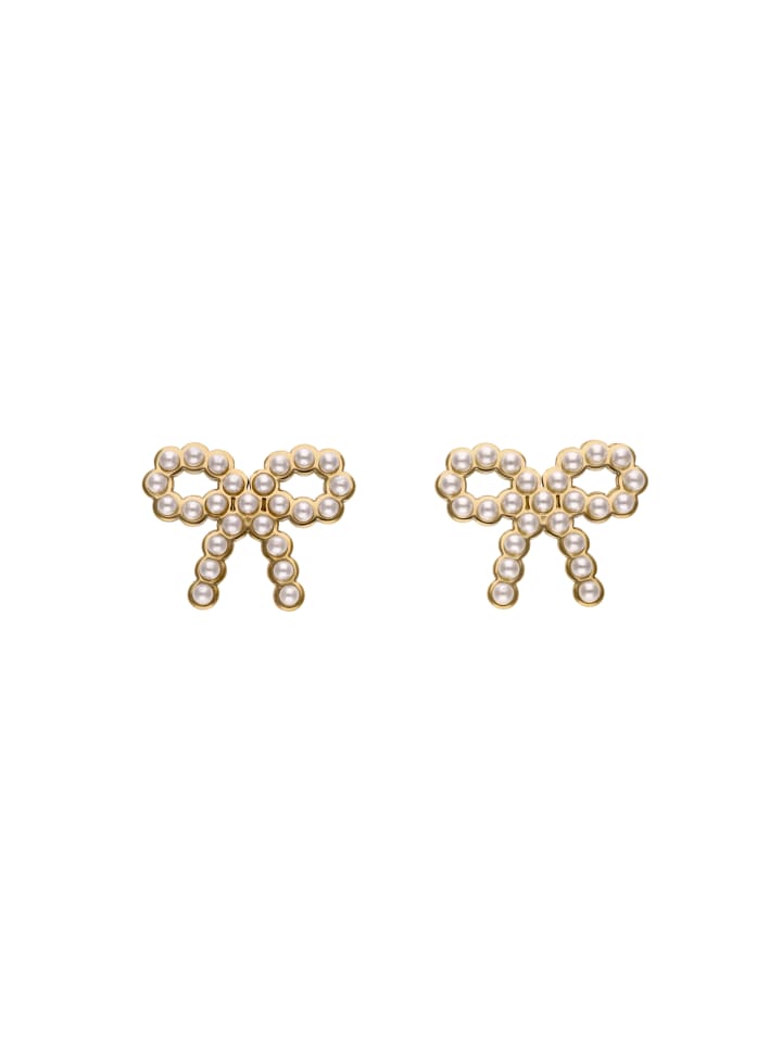 Women Drop Earrings in Gold White