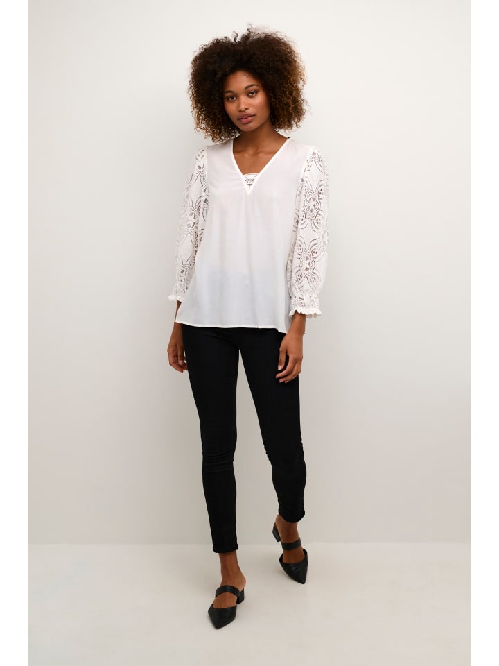 Bluse langarm CUasmine Relaxed fit in Spring Gardenia