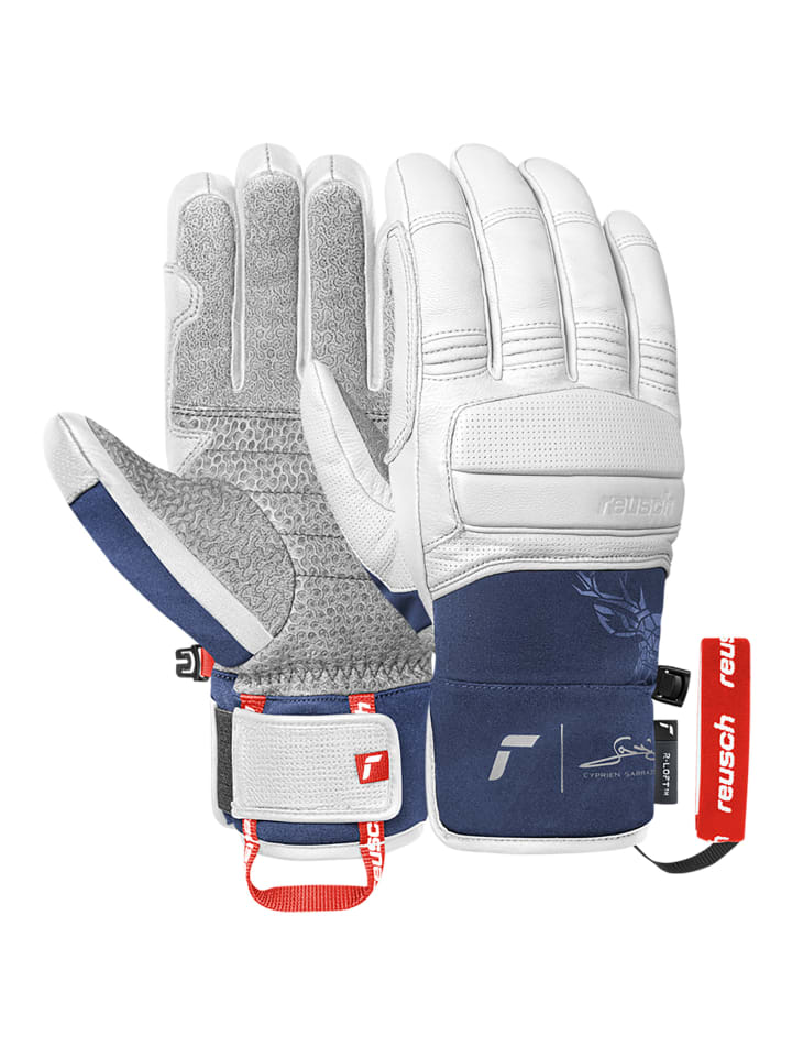 Fingerhandschuhe Cyprien Sarrazin in 1027 white/dress blue
