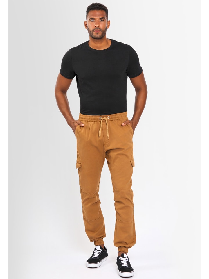 Hose Regular Fit in Camelfarben