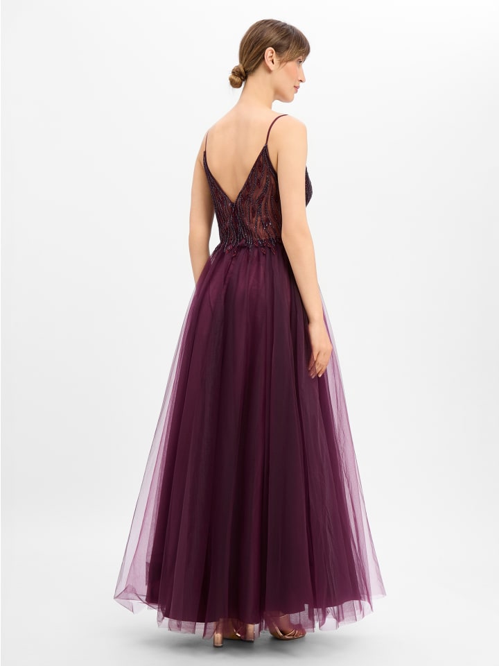 Kleid in aubergine - 0001