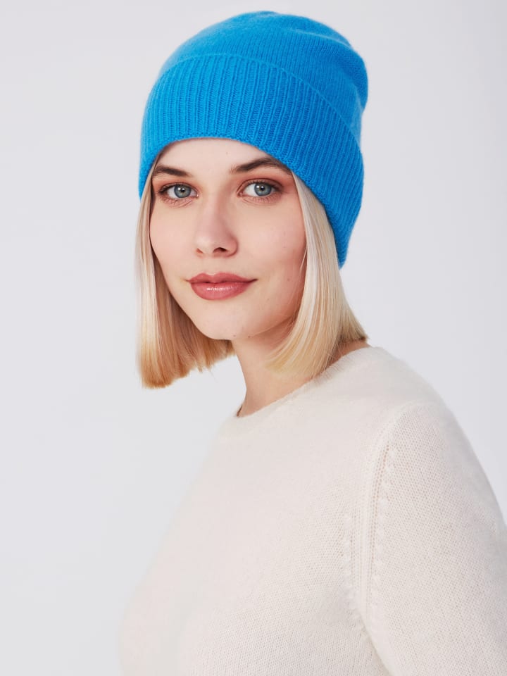Kaschmir Sports Beanie in blue