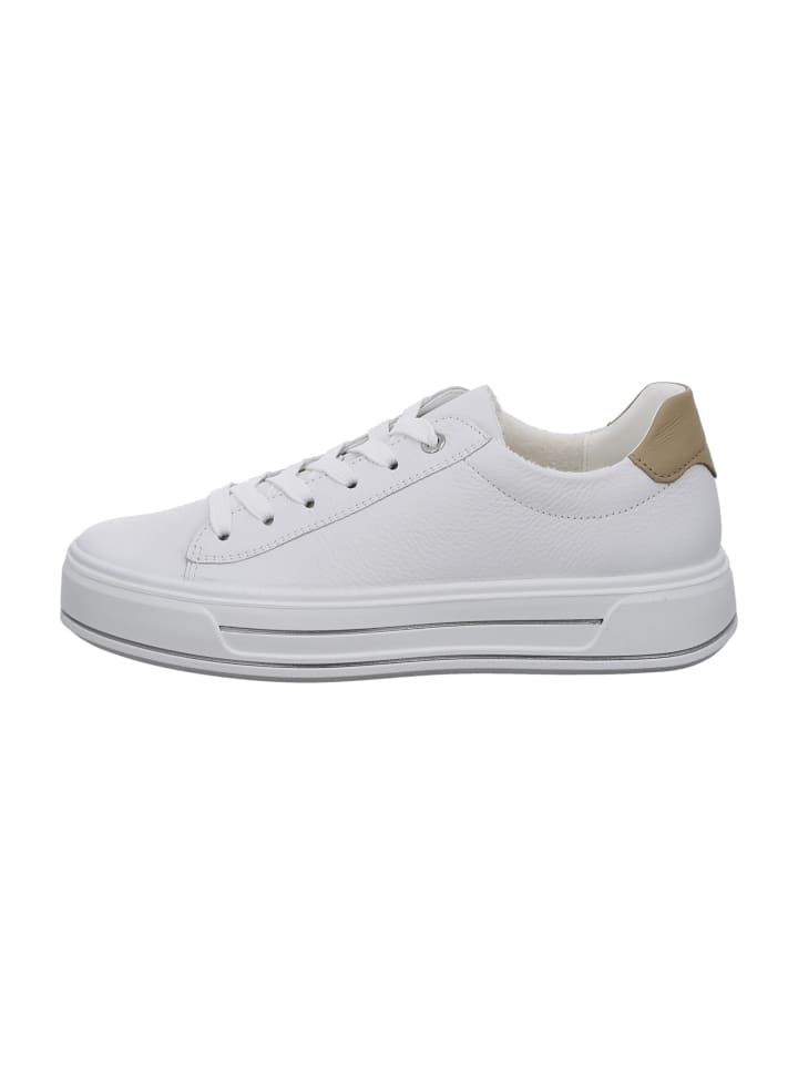 Plateau Schnürschuhe in Weiß