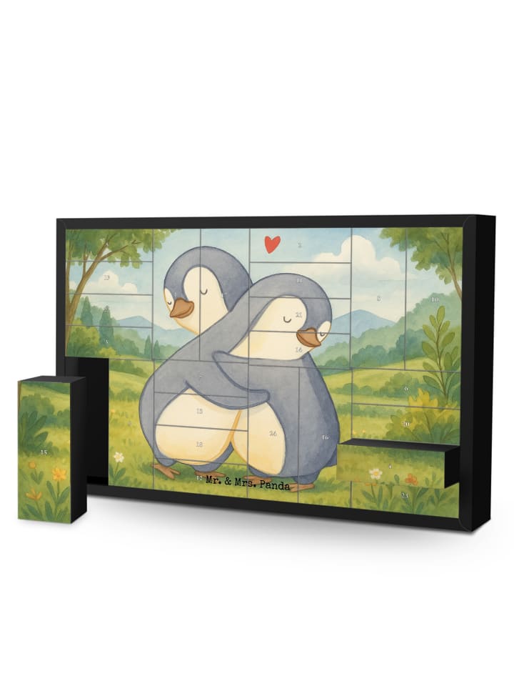 Weihnachtskalender Pinguine Kuscheln Design ohn... in Weiß