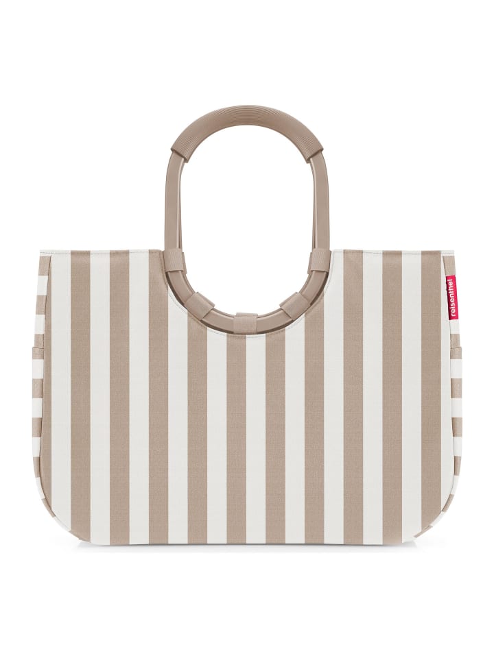 Shopper Tasche 46 cm summerstripes coffee