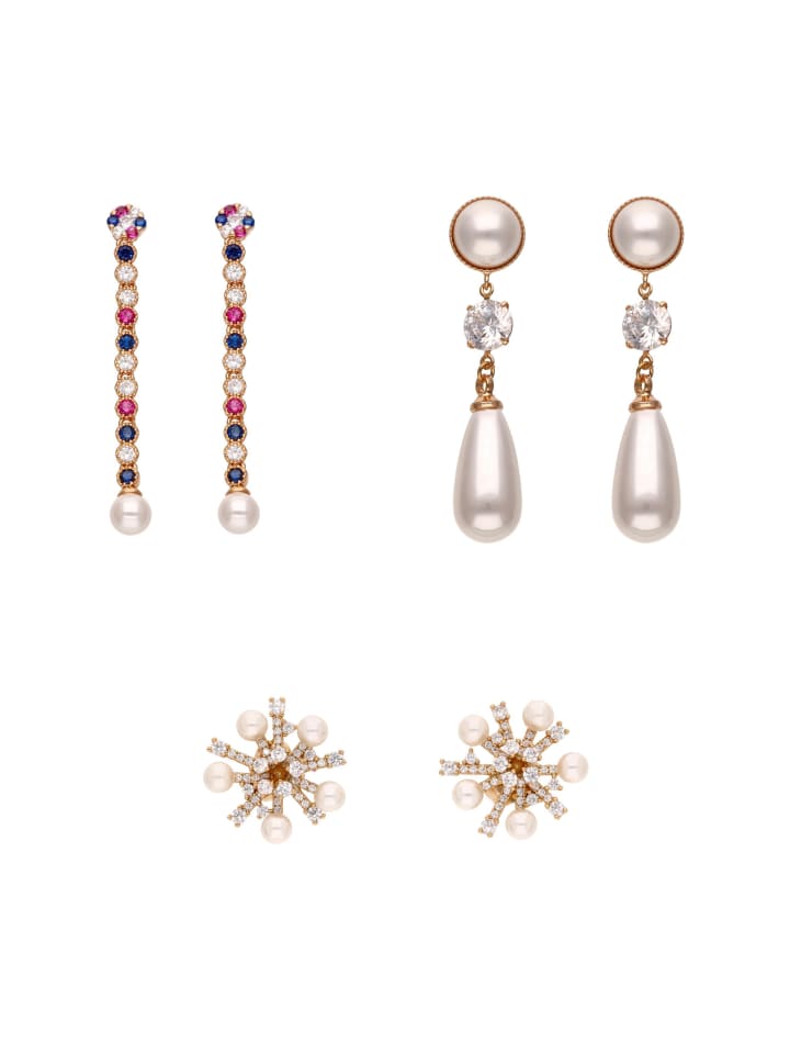Women Earrings Set in gold