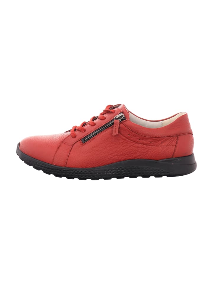 Komfort Schnürschuhe in Rot