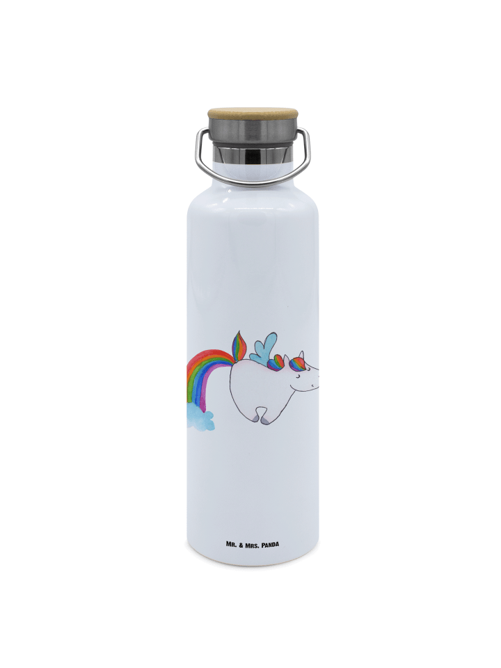 Thermo-Trinkflasche Einhorn Fliegendes Pferd oh... in Weiß